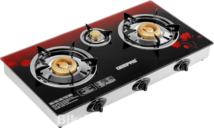 Geepas 3 Burner GK6759  Auto Gas Stove